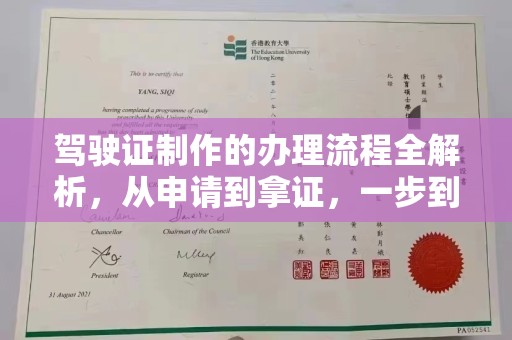 琼中驾驶证制作的办理流程全解析，从申请到拿证，一步到位！