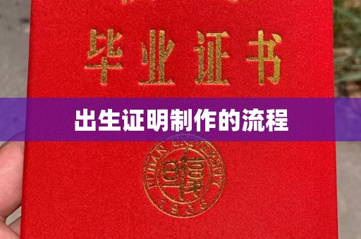 琼中出生证明制作的流程
