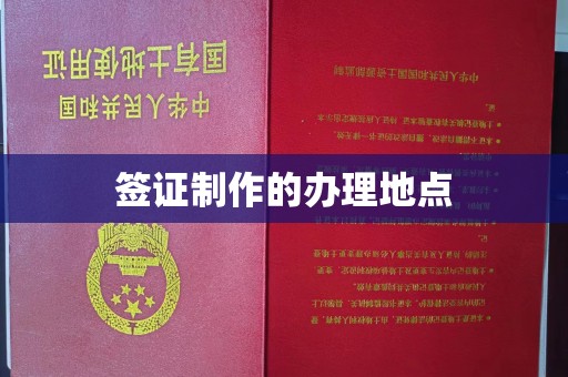 琼中签证制作的办理地点