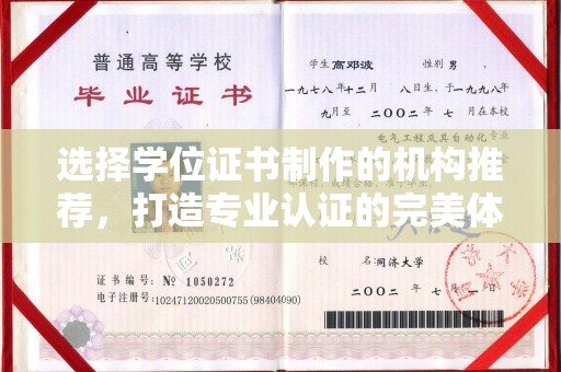 琼中选择学位证书制作的机构推荐，打造专业认证的完美体验