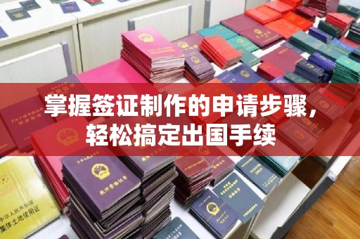 琼中掌握签证制作的申请步骤，轻松搞定出国手续