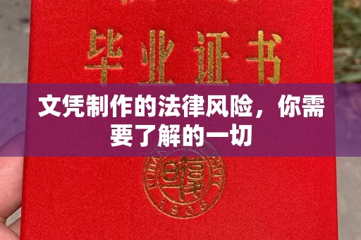 琼中文凭制作的法律风险，你需要了解的一切